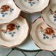 Set of 8 hollow plates Digoin Sarreguemines years 30-40