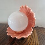 Pastel pink shell lamp