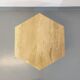 Vintage travertine hexagonal coffee table from the 70s 80s