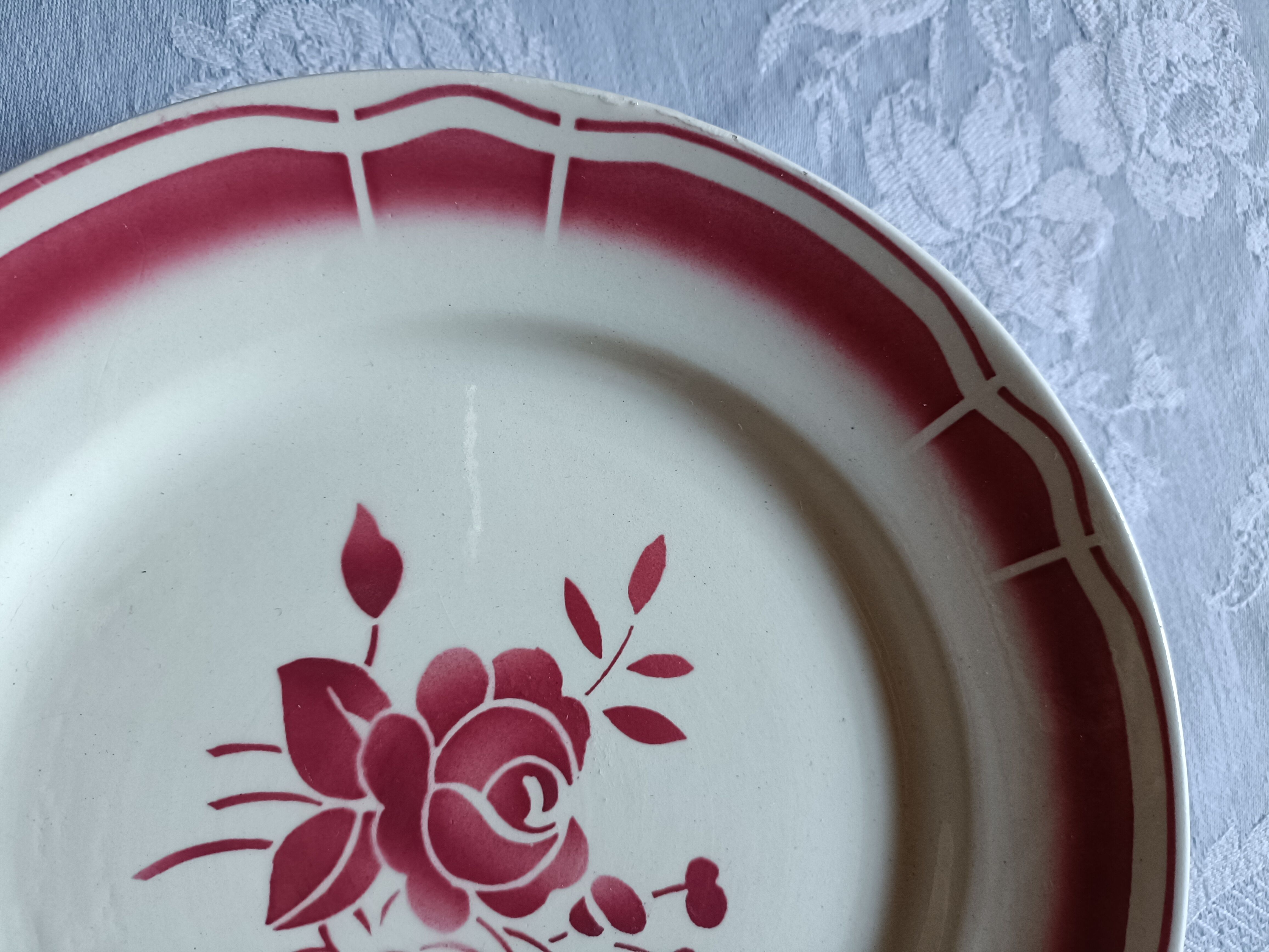 Set of 5 Badonvillers plates