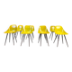 Mid-century fiberglass Coccinelle chairs by Rene Jean Caillette, 1950s - set of 8