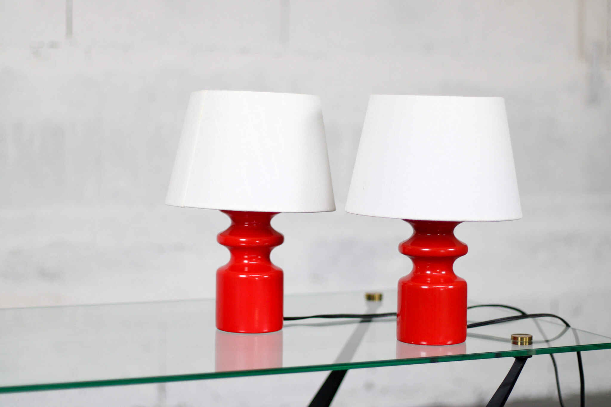 Pair of Danish bedside lamps 70