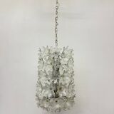 Spectacular Murano glass flower chandelier by Venini for VeArt, Italy 1970s