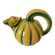 Jug melon in yellow and green majolica