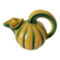 Jug melon in yellow and green majolica