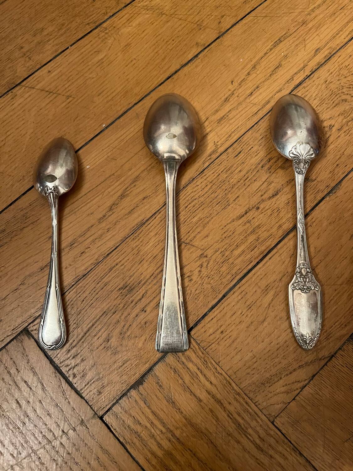 Antique silver-plated spoons