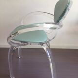 Chaise lucite des années 1980