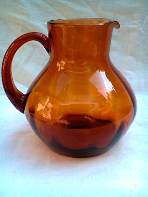 Blown glass jug
