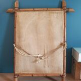 Mirror Bamboo type patinated wood frame dp 1023413