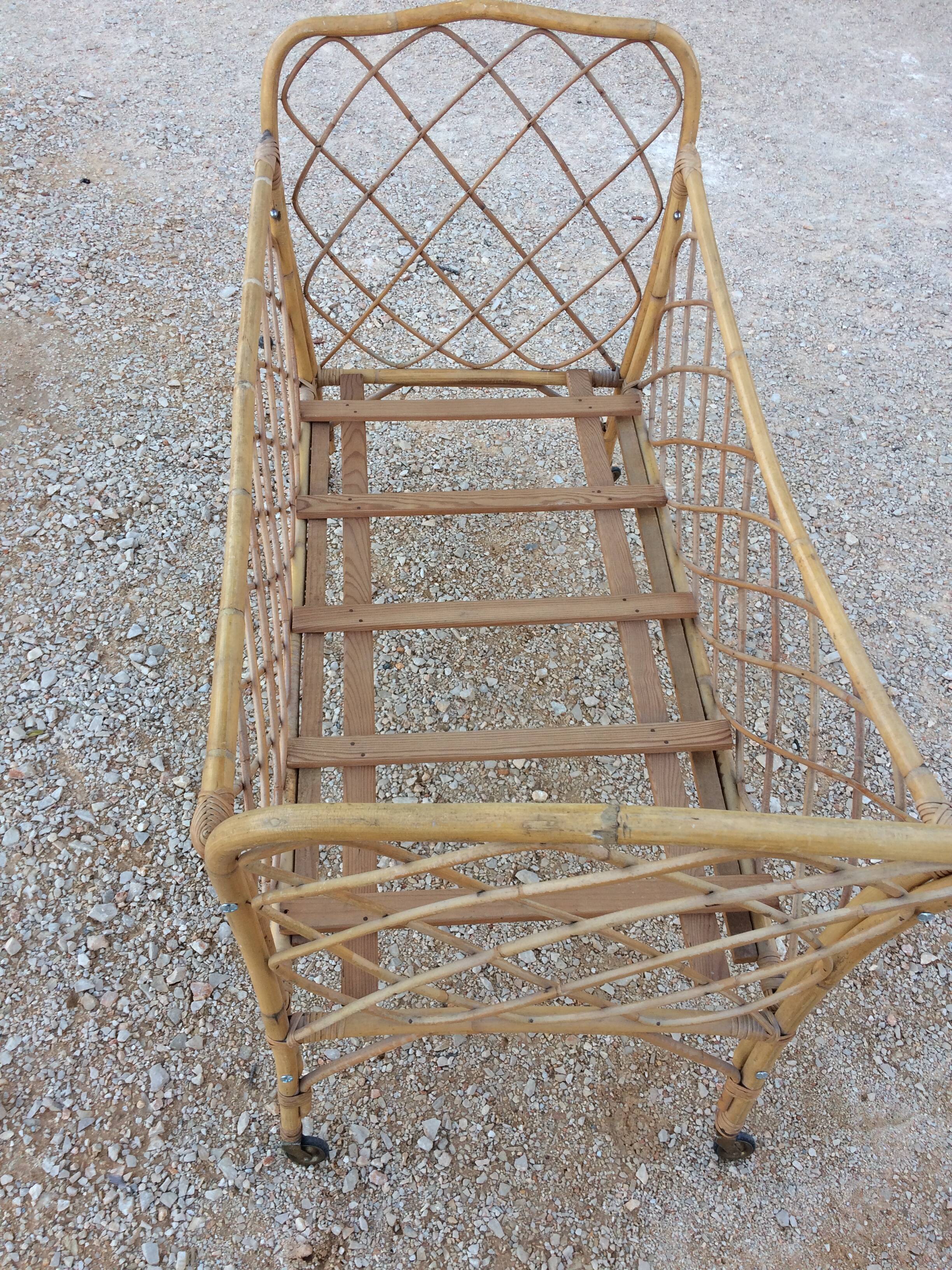 Lit rotin vintage 1960