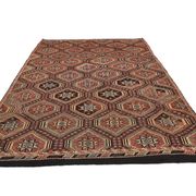 Red & Burgundy Handmade Antique Kilim Rug, 218x320Cm