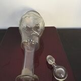 Art Deco stylized flowers carafe with its cap