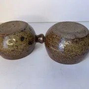 Pyrite stone bowls in