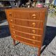 Scandinavian curved teak commode, Kai Kristiansen, 1960