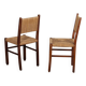 Paire de chaises rustiques en bois et corde, 1940