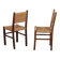 Paire de chaises rustiques en bois et corde, 1940