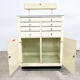 Industrial medical dentist cabinet on wheels Germany 1950s