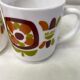 Ensemble de 2 tasses mugs Mobil vintage