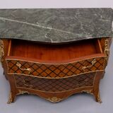 Louis XV Dutch Checkerboard Inlay Chest of Drawers, 1960s