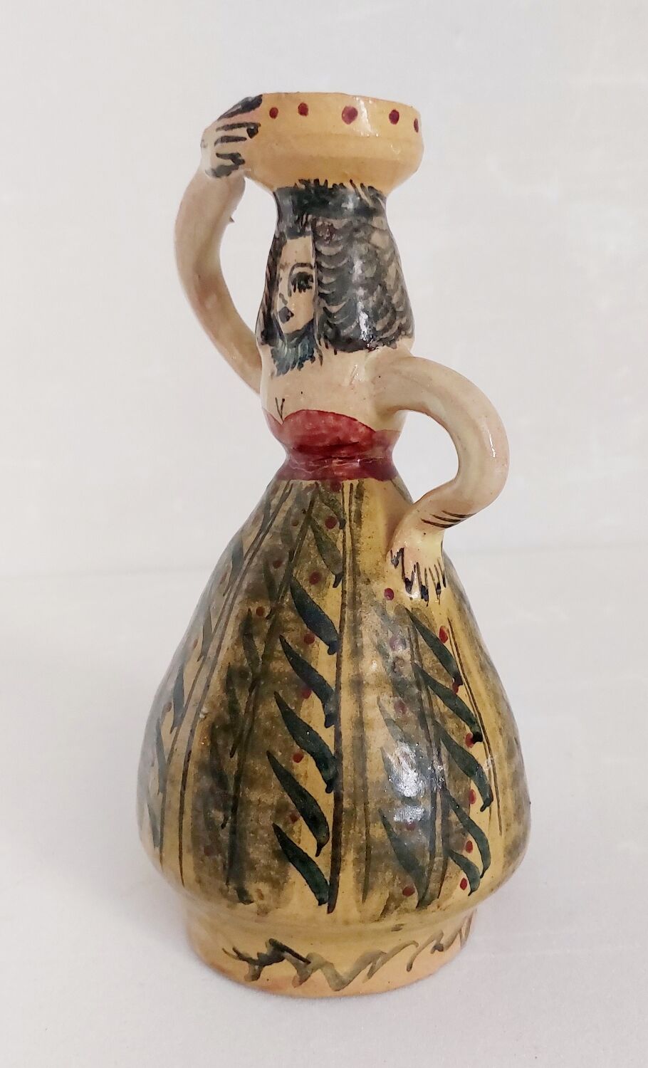 Old terracotta candle holder Germany