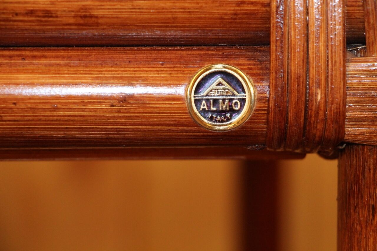 Rolling dessert in rattan and vintage bamboo, Almos Italy