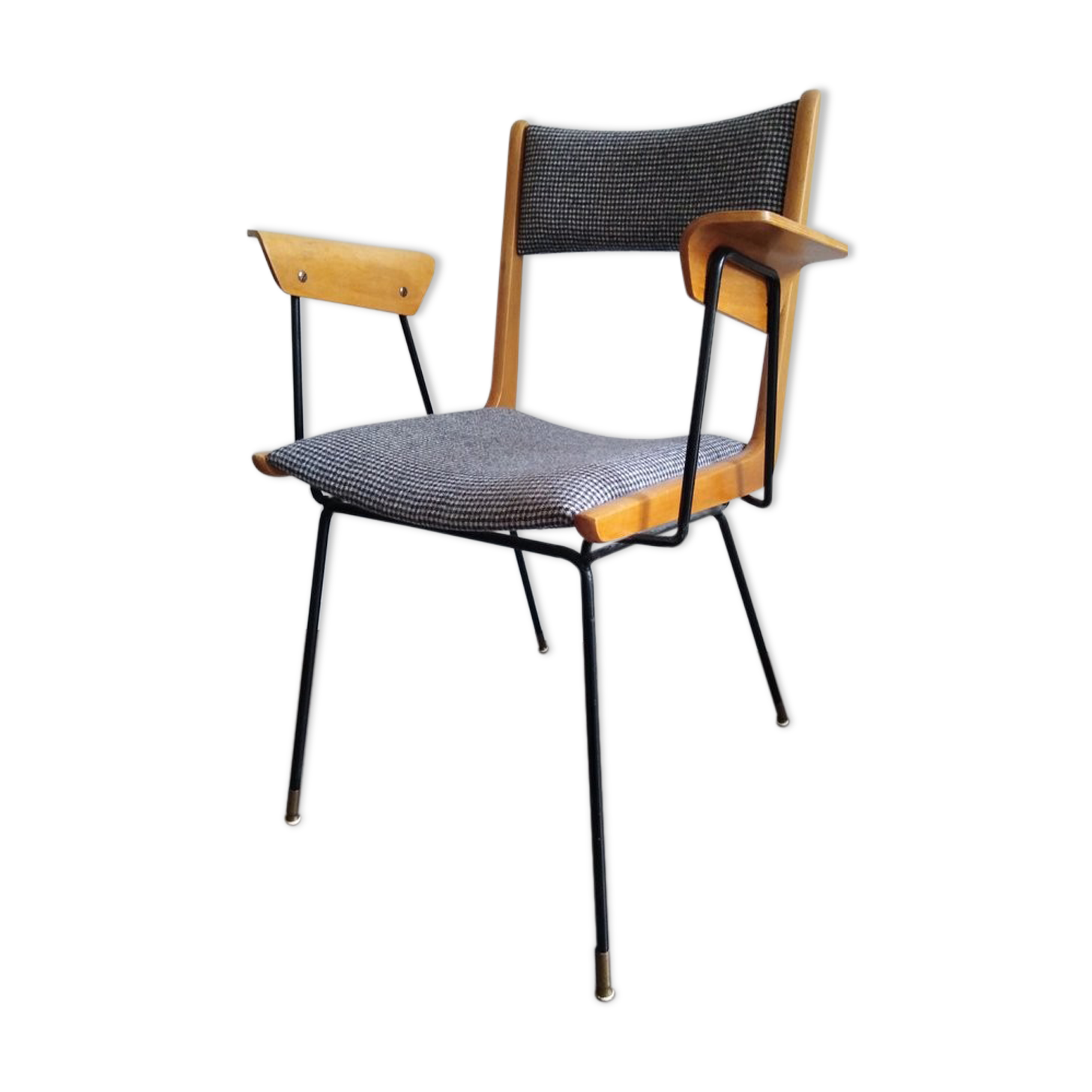 Chaise boomerang par Carlo de Carli années 1950