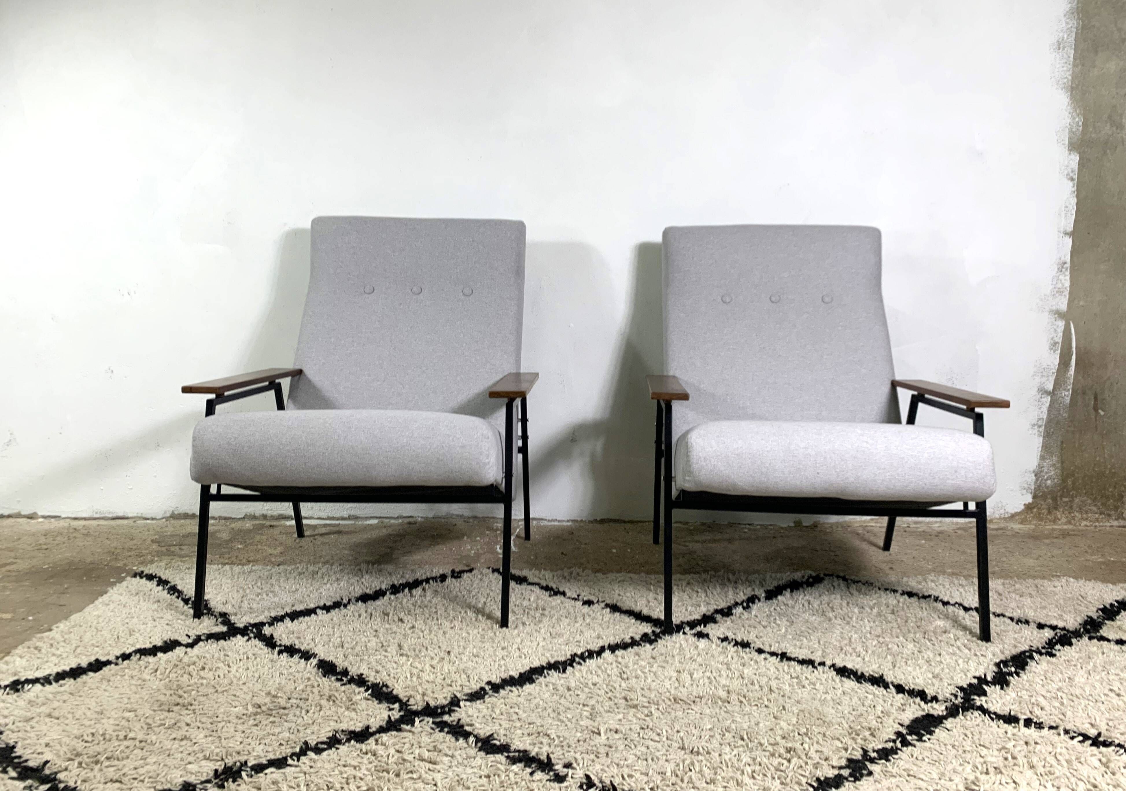 Minimalist Armchairs By Rob Parry For Gelderland, 1950s, Set Of 2