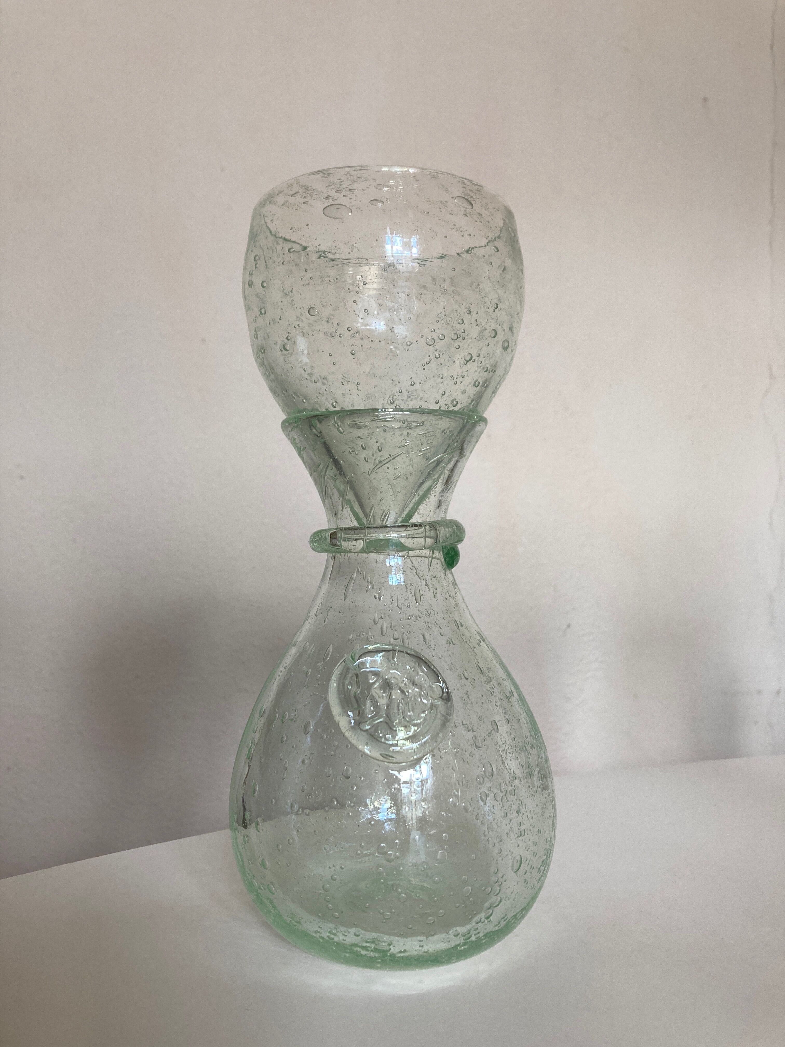 Product BHV pastis decanter and its ice funnel 1970