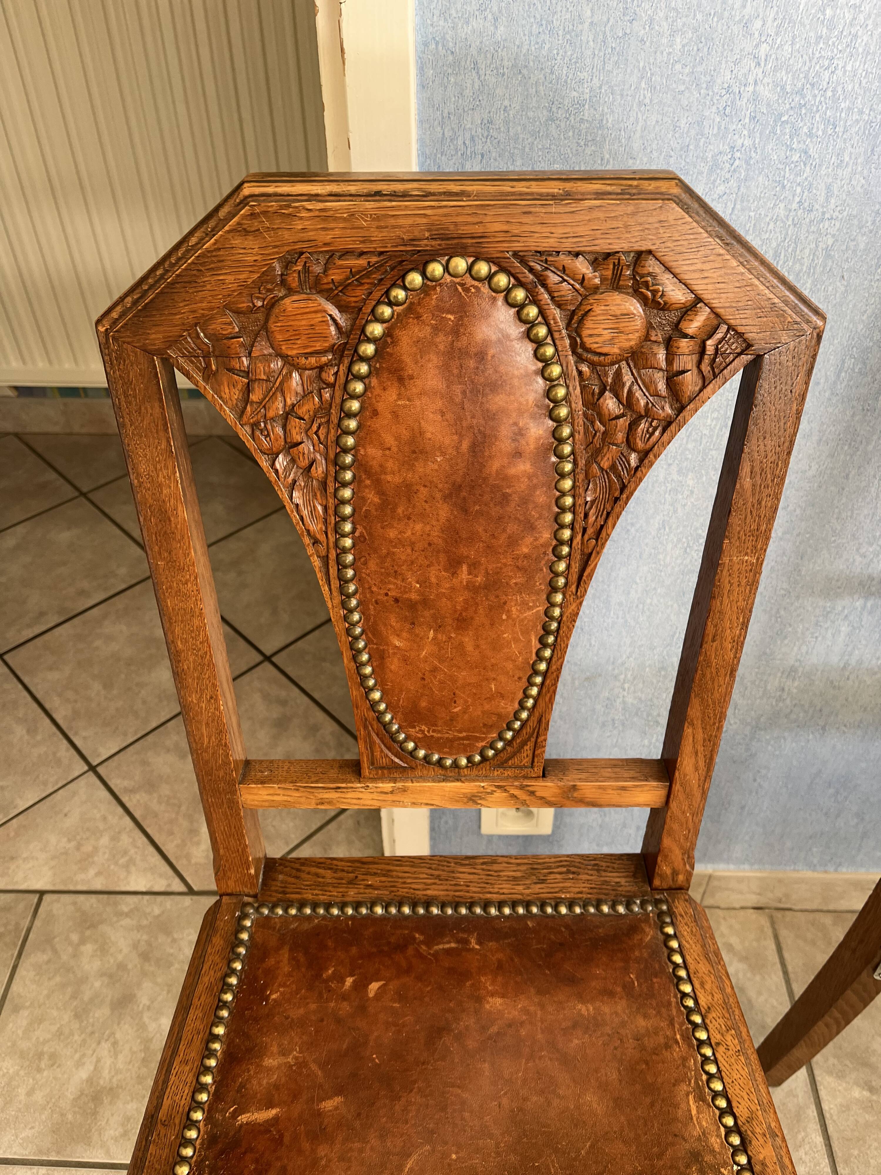 Paire de chaise 1930 art déco