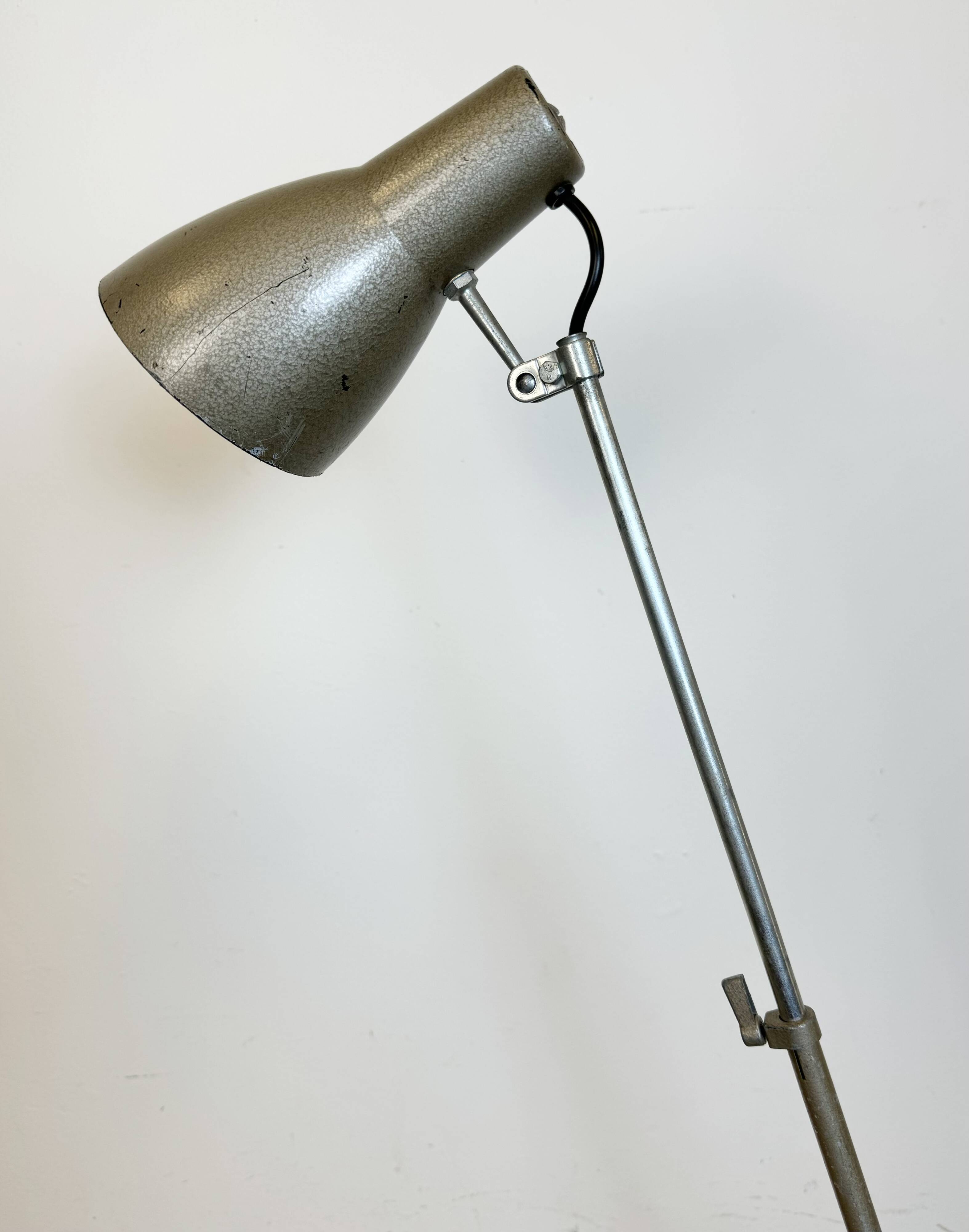 Vintage Grey French Adjustable Table Lamp, 1960s