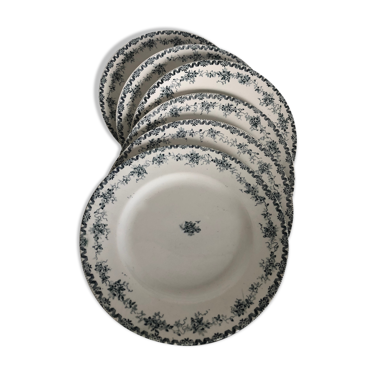 6 flat plates - Saint Amand - Argenton model