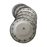 6 flat plates - Saint Amand - Argenton model