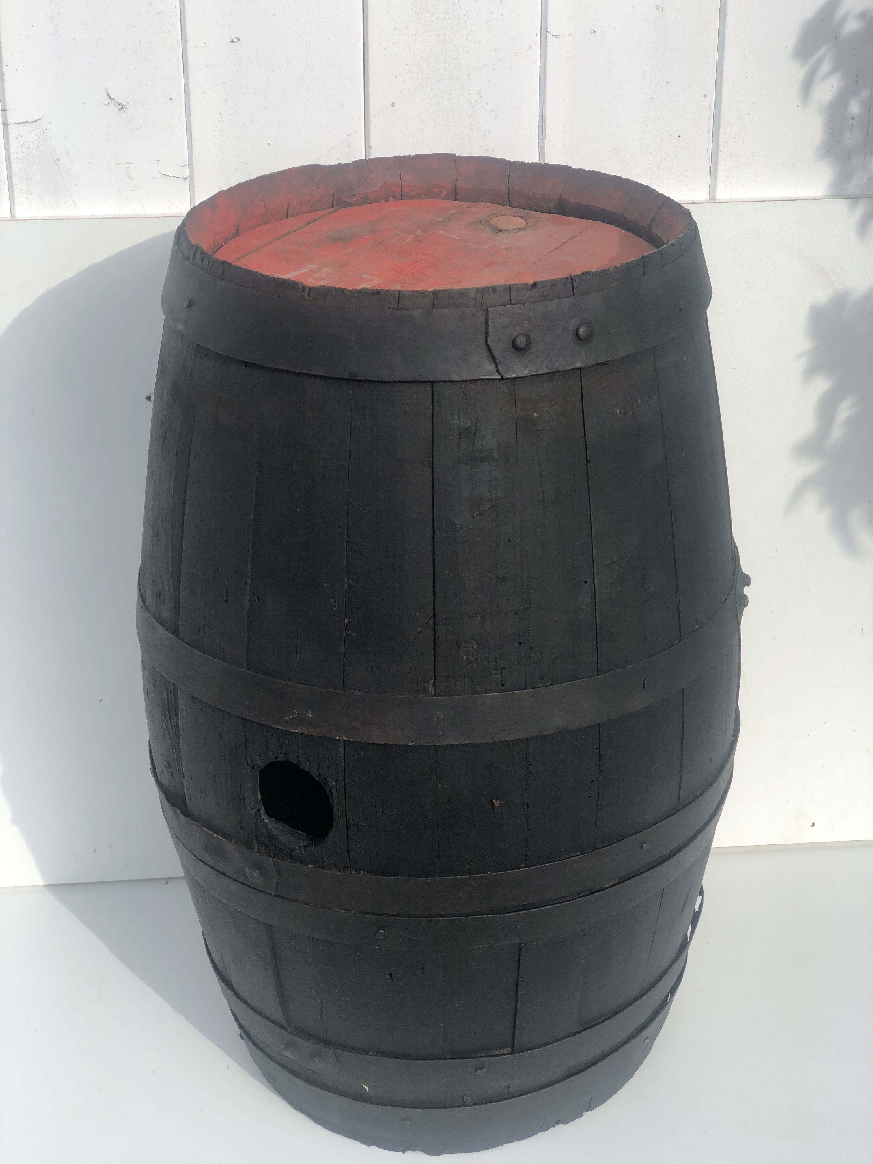 Black wood barrel