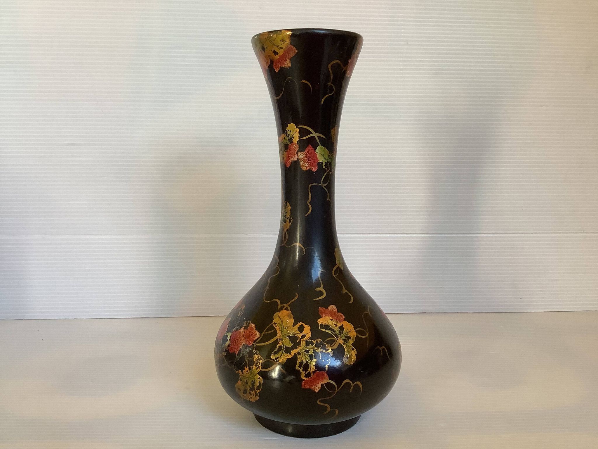 Vase décor japonisant