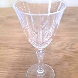 6 verres à vin en cristal
