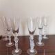 Series of 6 flutes with Champagne Venus and Bacchus in Bayel crystal
