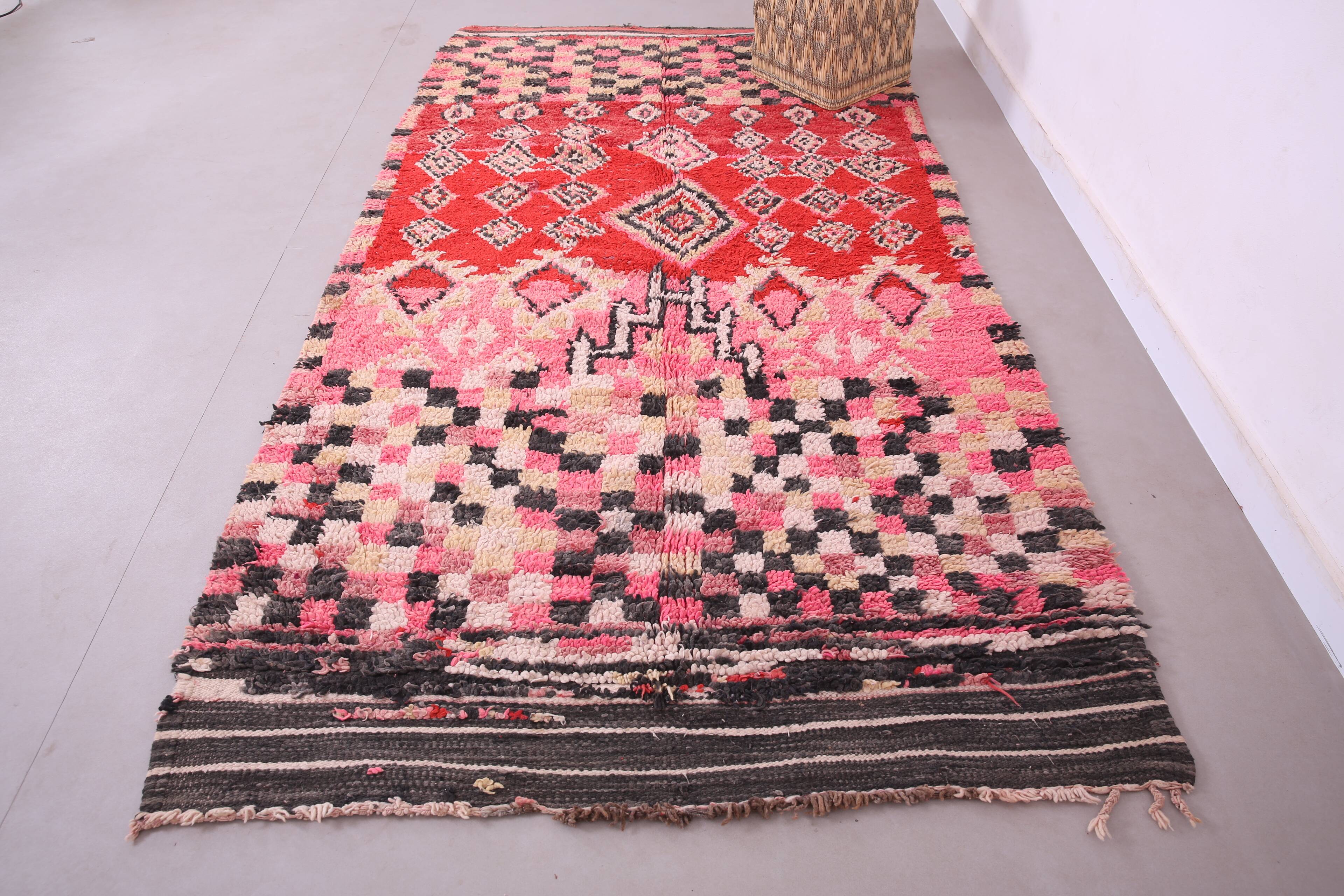 Vintage Handmade Boujaad Rug 156 x 293 cm - Berber rug - Moroccan wool rug