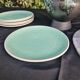 Set of 6 SALINS Deauville dessert plates, GREEN model