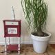 Vintage Lys Marble Wood Bedside Table