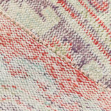 3x9 red & beige vintage runner rug 82x269cm