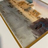 Orientalist Watercolor Painting Mosque signed 20th century signed