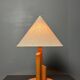 Midcentury Scandinavian pine skyscraper table lamp, 1970s