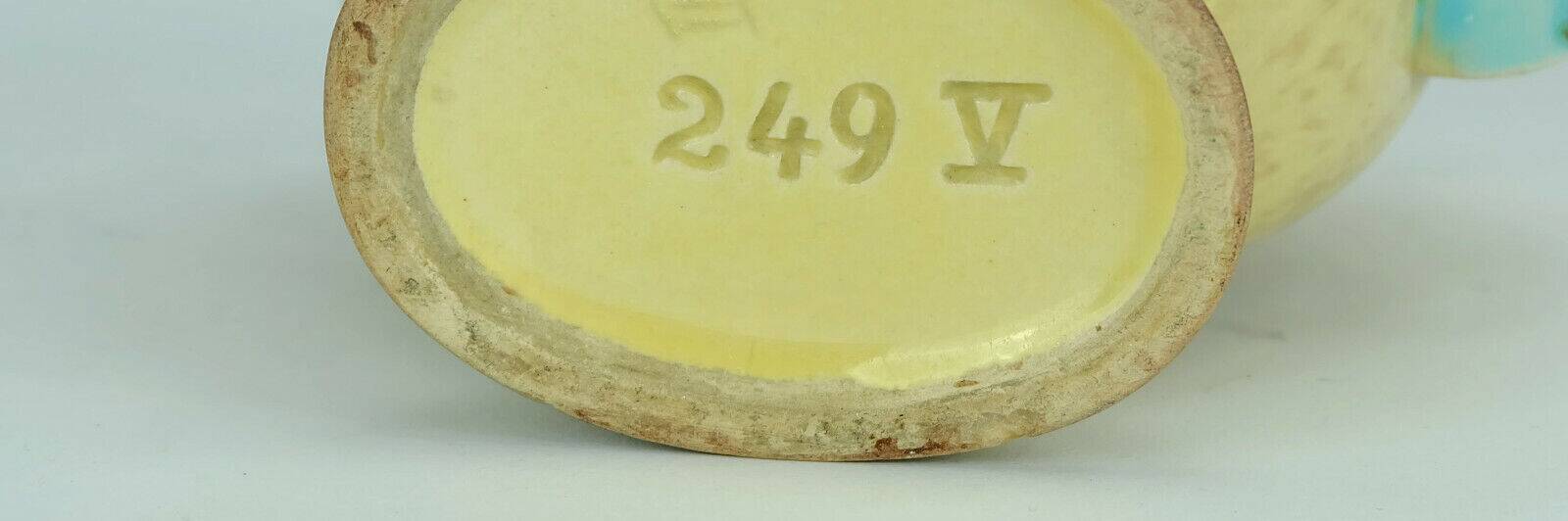 Art déco vase 1930s ceramic dumler breiden drip glaze double handle