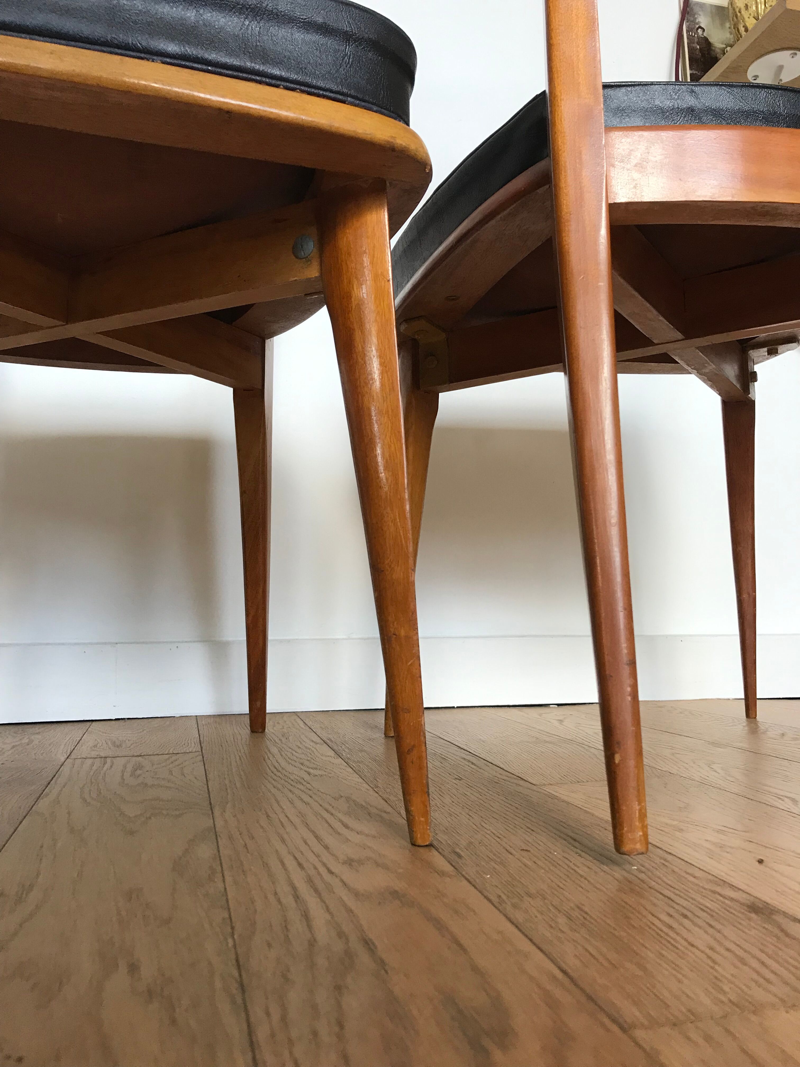 Pair of wooden chairs