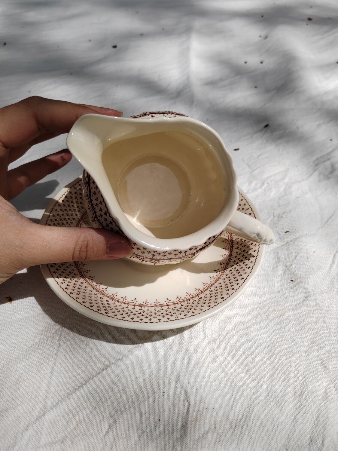 Iron earth milk jug Mason's England