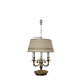 Exceptional empire style boiler lamp, swan, lucien gau - in excellent condition