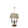 Exceptional empire style boiler lamp, swan, lucien gau - in excellent condition