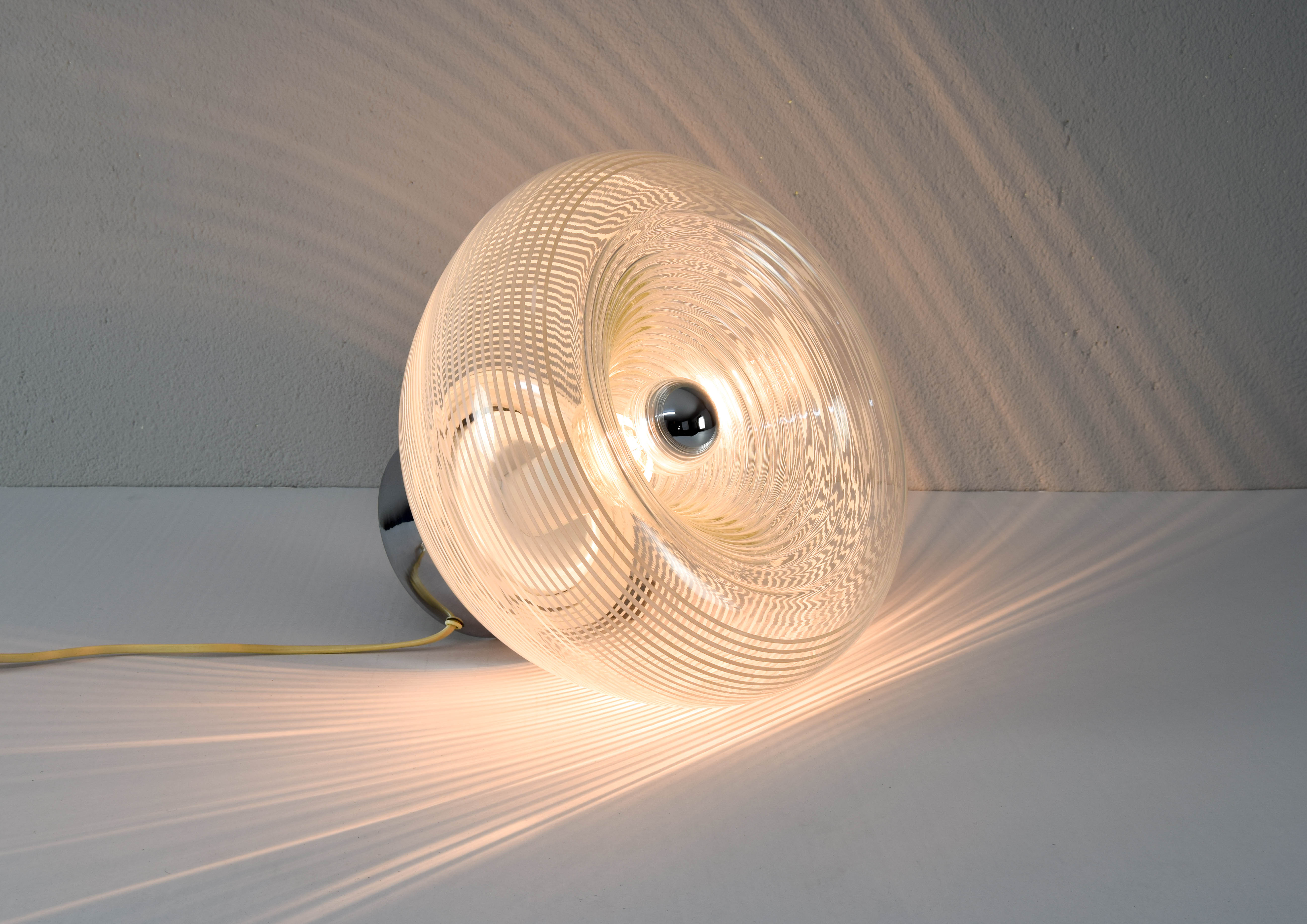 Rystal table lamp, Italy 60s