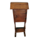 High lectern in waxed wood opening onto a 19th century leaf