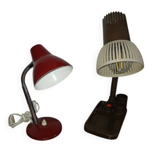 lot de 2 lampes anciennes